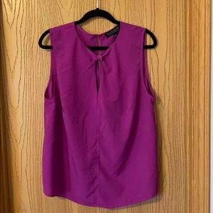 Magenta Twist Top Blouse